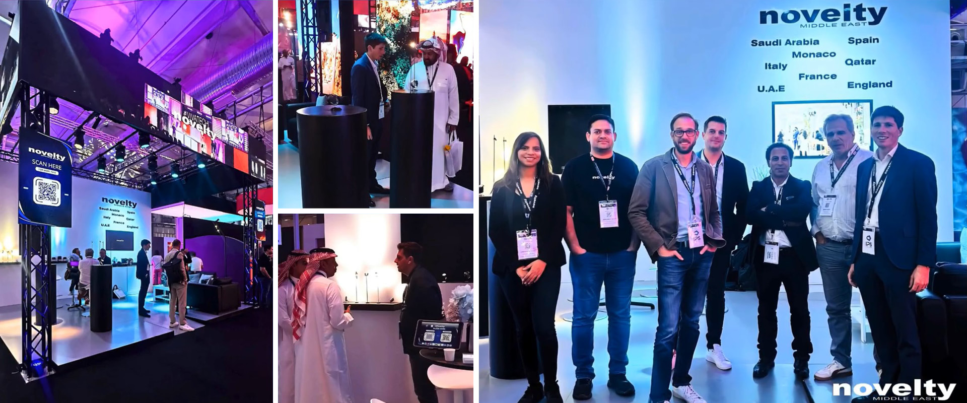 Visuel Novelty Middle East au SAUDI LIGHT & SOUND (SLS) Expo à Riyadh